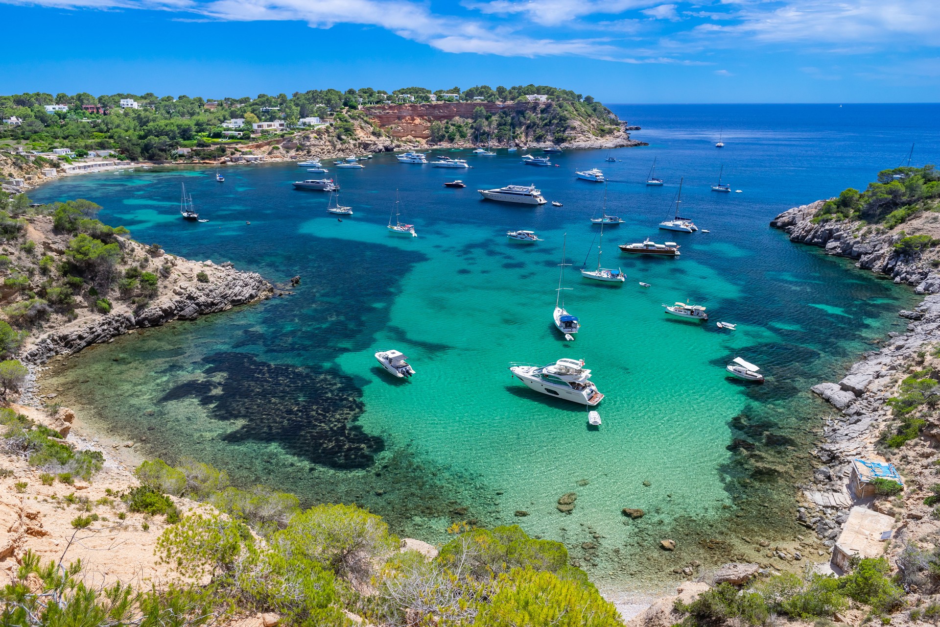 Porroig, Es Cocó, Natural Harbour and Beach, Ibiza, Spain